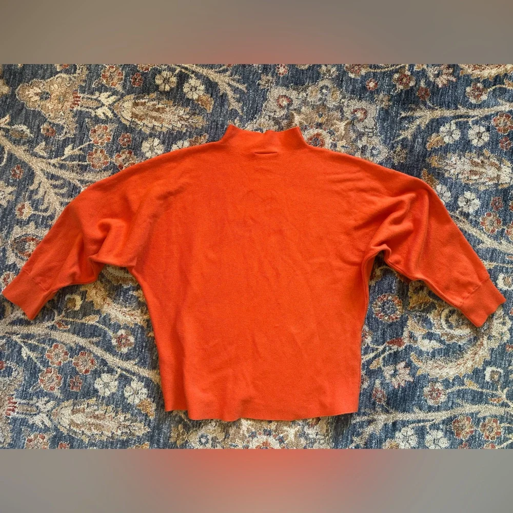 Saturday Sunday by Anthropologie orange mock neck sweater size medium